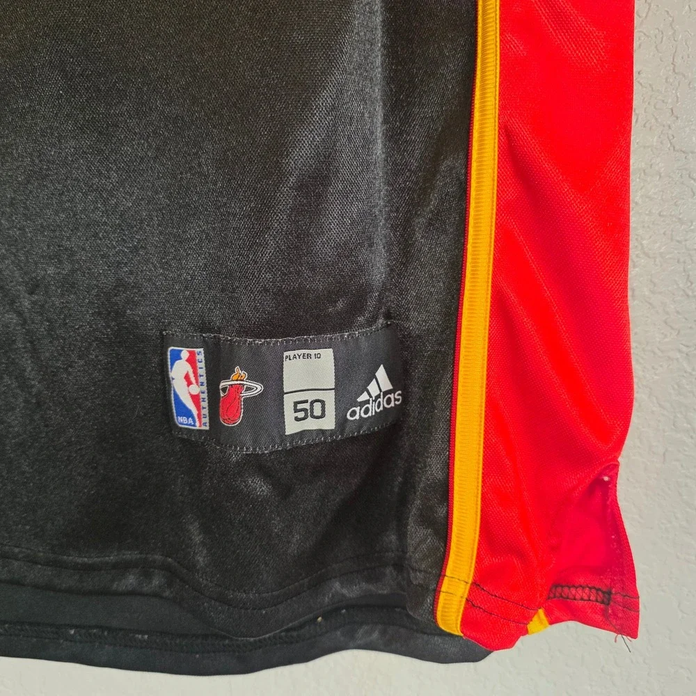 LeBron James Miami Heat Adidas Basketball Jersey‎ Mens Size 50 Black Red